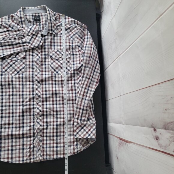 Buckle JB Holt Men’s XL Western Plaid Button-down Long Sleeve Shirt, 100% Cotton - Picture 11 of 11